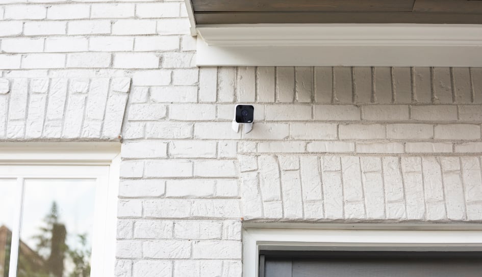 ADT outdoor camera on a Boise home